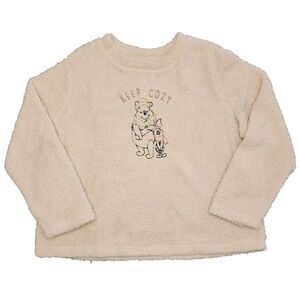 Disney "Keep Cozy" Winnie The Pooh & Piglet Sleepwear Top Comfort Pink Fleece 2X